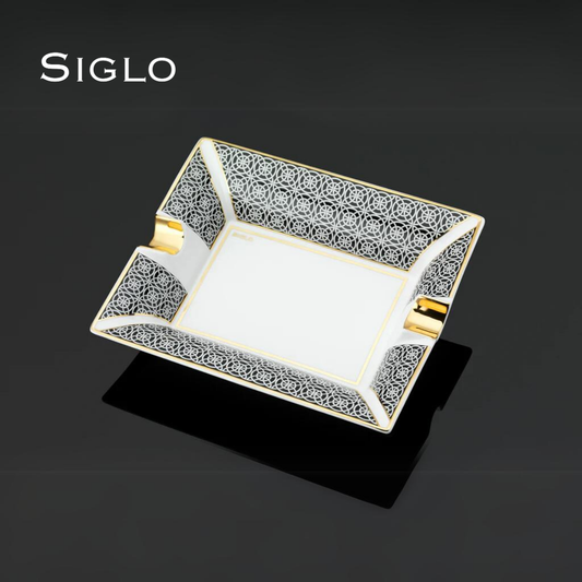10010798D SIGLO Opulent Ashtray - Gold Large